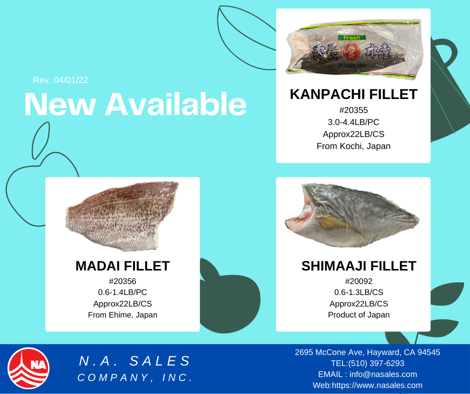 Available items kanpachi, madai, shimaaji!!